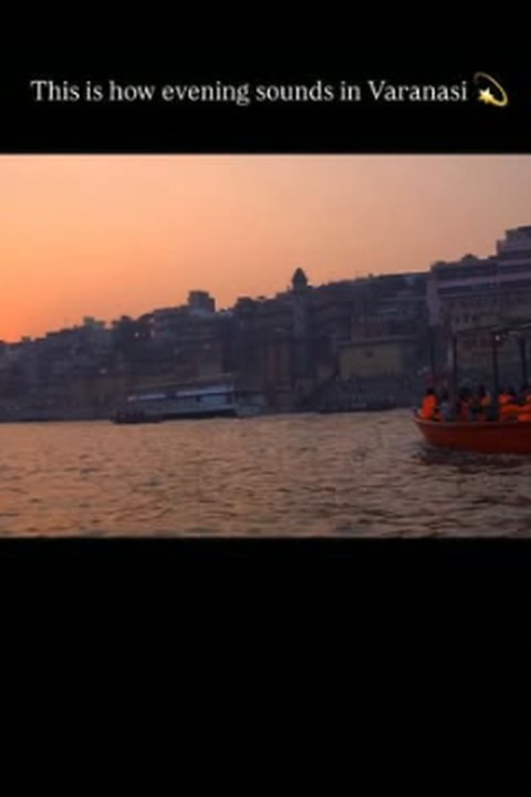 Evening on the Ganga at Varanasi from a boat
